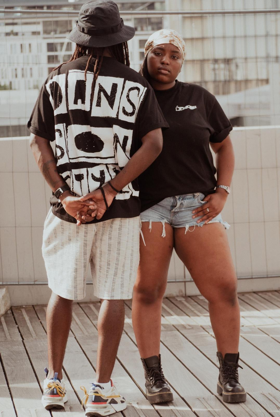 T-shirt DASOST Logo Dos Noir - Oversize Fit
