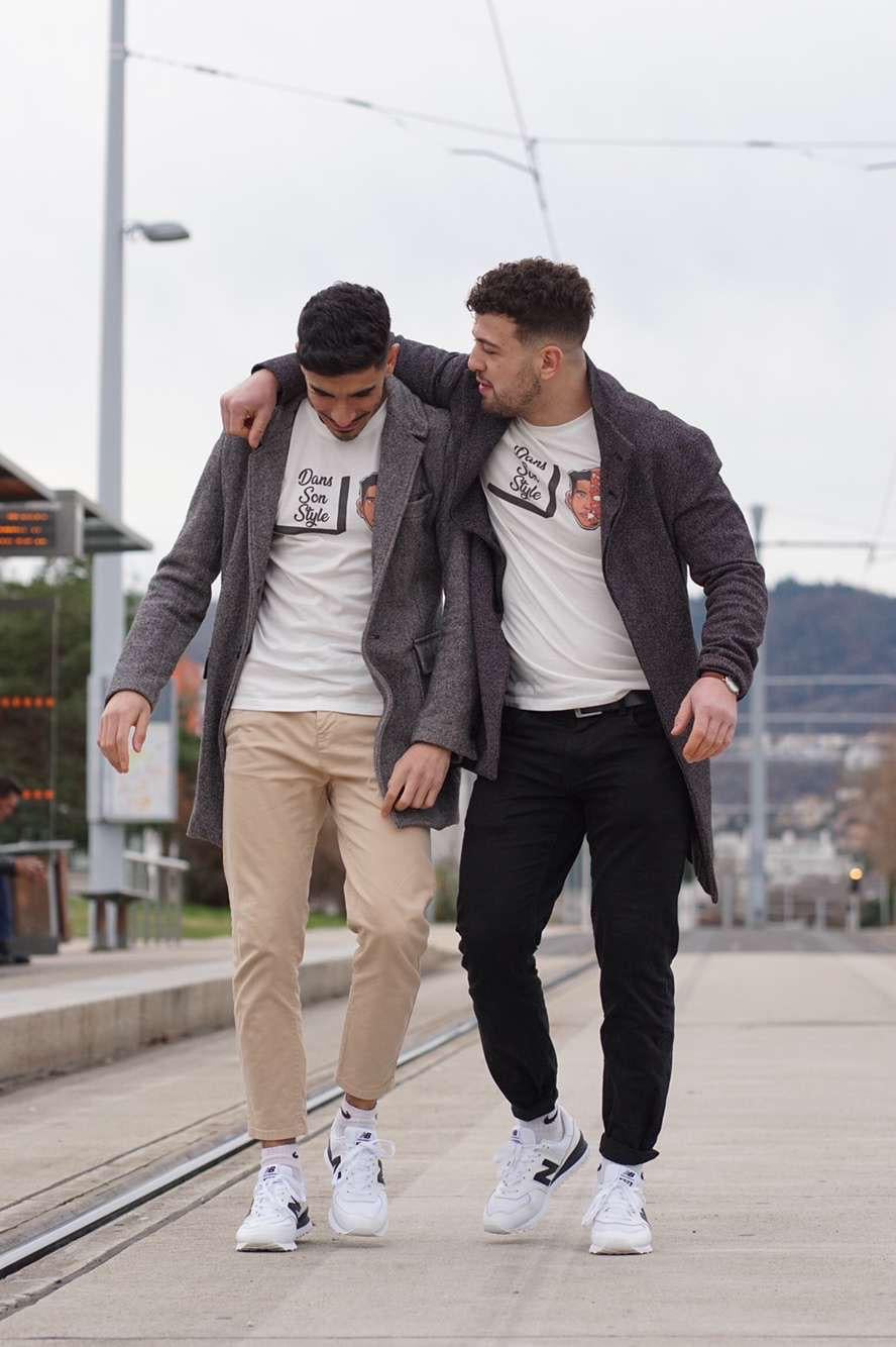 T-shirt DASOST "Dans son style" Blanc - Trait - Regular Fit
