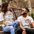 T-shirt DASOST "Dans son style" Blanc - Virgule - Regular Fit