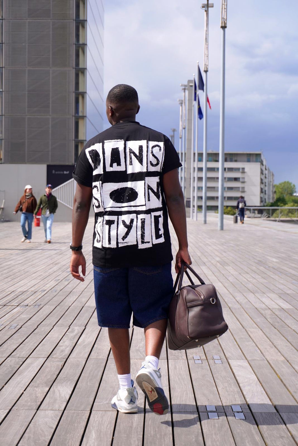 T-shirt DASOST Logo Dos Noir - Oversize Fit