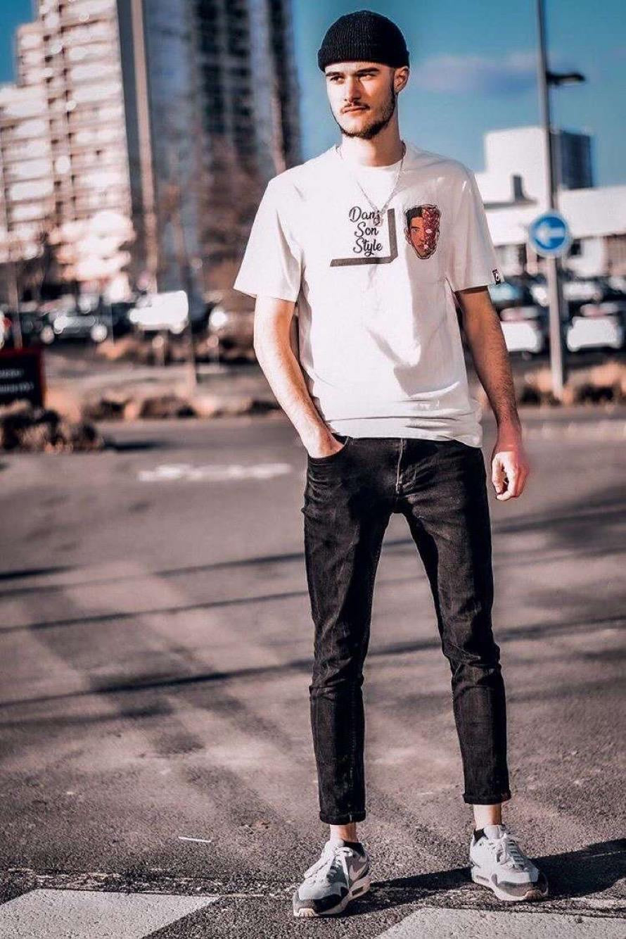 T-shirt DASOST "Dans son style" Blanc - Trait - Regular Fit